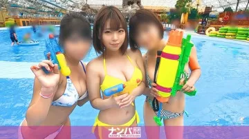 200GANA-2334 Mengambil trio yang bersinar dengan jelas di dalam kolam! - Apabila anda bermain dengan rakan-rakan dan membawa mereka ke hotel, anda akan berada dalam keadaan kabaret yang seksi! - ? - Keluar dari keterujaan dan pindah ke bilik lain dan melakukan hubungan seks sebagaimana adanya! - Kyunkawa yang menjadi malas apabila hanya berdua! - Cowgirl mengisar dan punggung cantik licin adalah Tuhan! - !